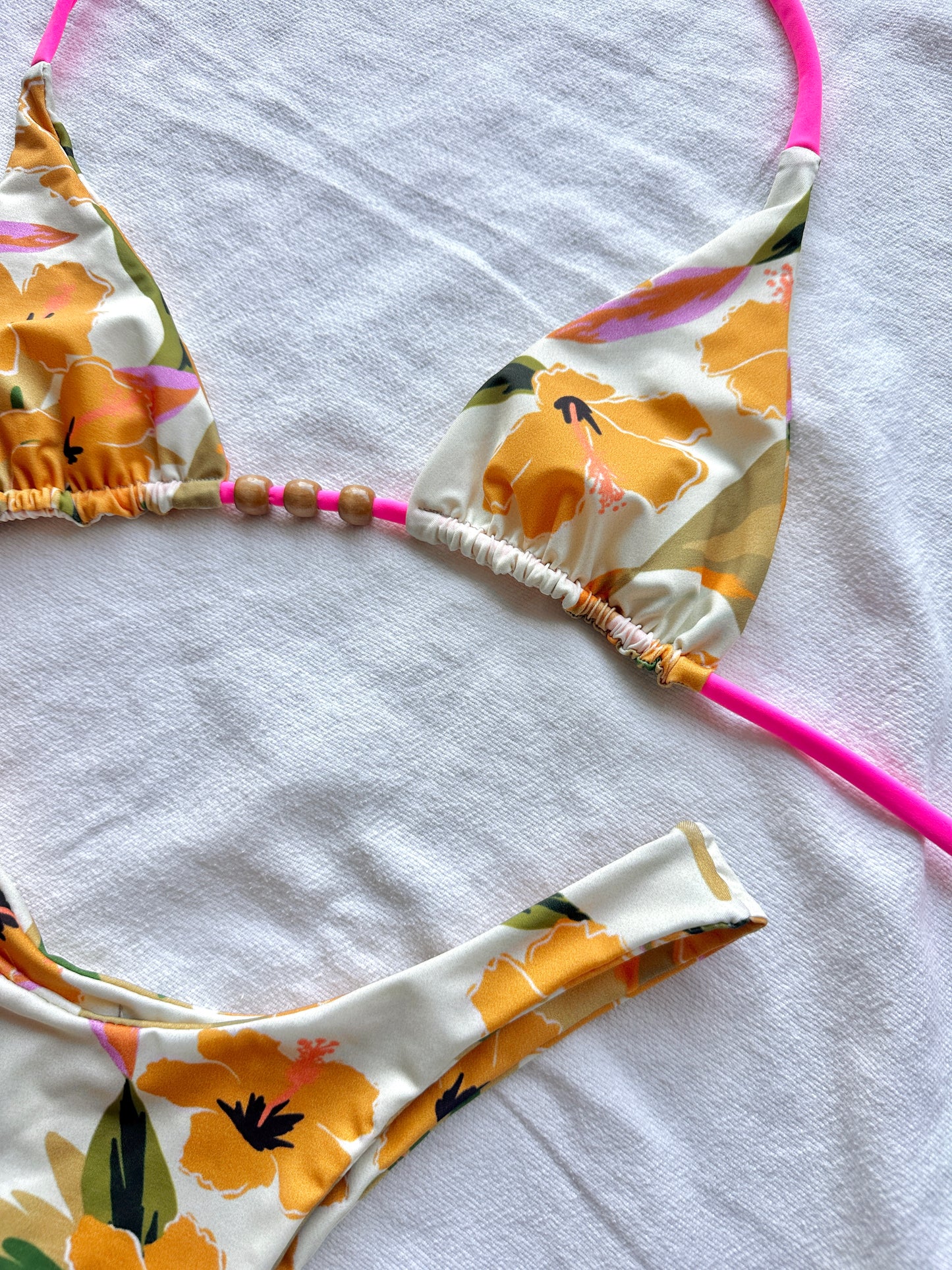 mango bloom high cut bikini set